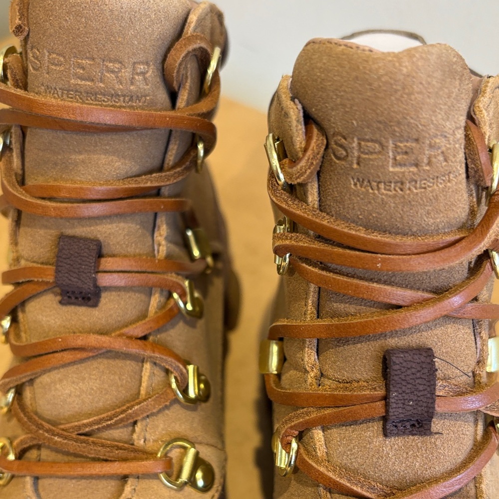 Sperry Two-Tone Brown Chunky Duck Boots - Picture 2 of 4